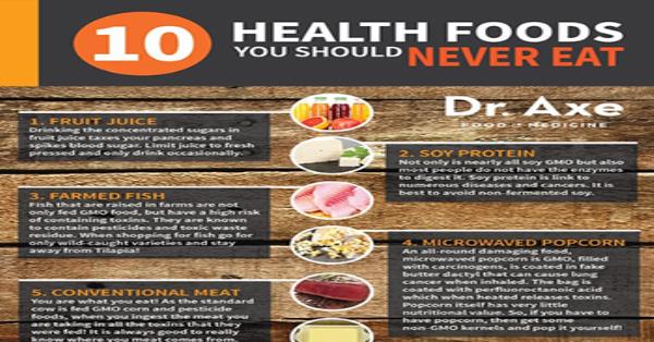 10 Health Foods You Should Never Eat Infographic Infographics ...