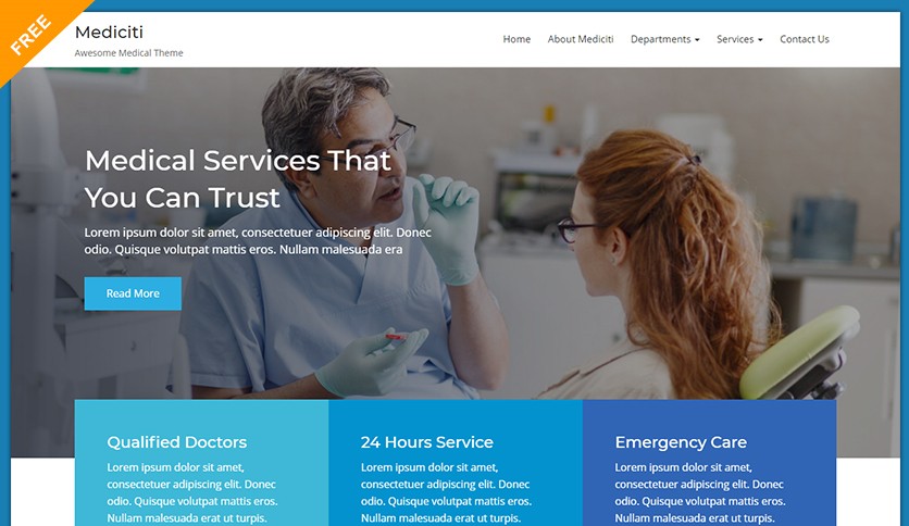 Mediciti Lite Medical and Healthcare Free Wordpress