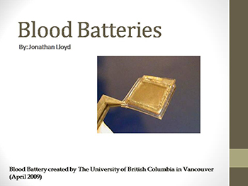 Blood Batteries