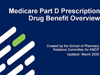 Medicare Part D Prescription Drug Benefit Overview