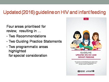 WHO Guidelines on HIV AND INFANT FEEDING