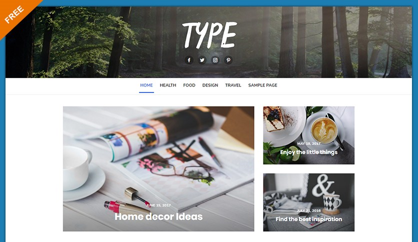 Type Medical and Healthcare Free Wordpress
