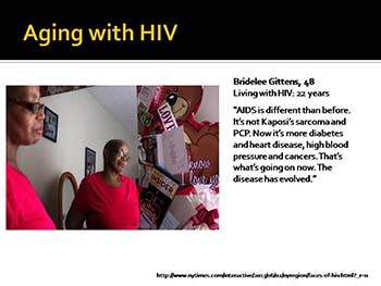 The Medical and Social Challenges of Aging with HIV
