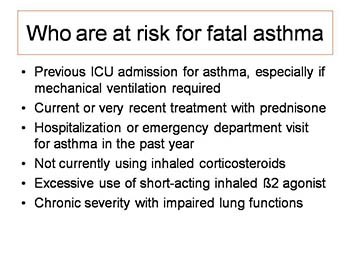 Acute severe asthma in children