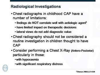 Paediatric Community Acquired Pneumonia