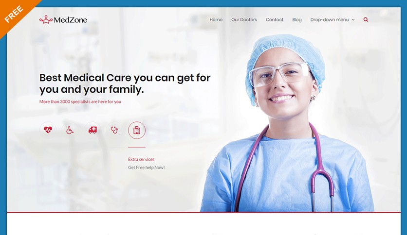 MedZone Lite Medical and Healthcare Free Wordpress