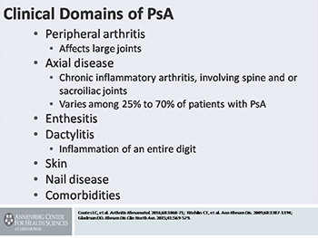 Latest Developments and Expert Outlook on Management of Psoriatic arthritis