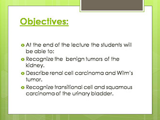 Benign and Malignant Tumours of the Kidney and Urinary Bladder