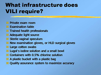 Visual inspection with Lugols iodine (VILI)