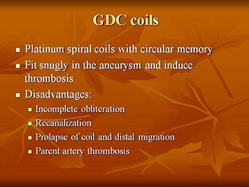 Treatment of Intracranial Aneurysms