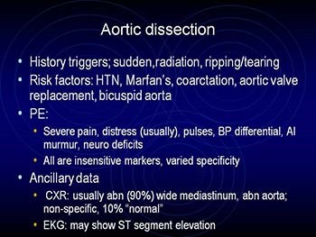 Evaluation of Chest Pain