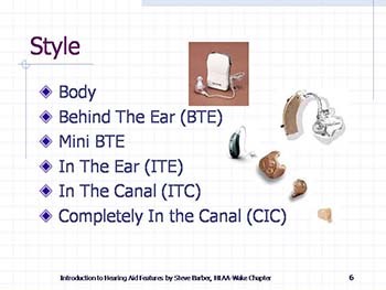 Introduction to Hearing Aid Features