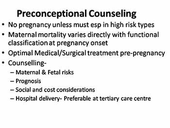 Heart disease with pregnancy