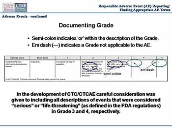 Responsible Adverse Event (AE) Reporting-Finding Appropriate AE Terms