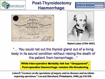 Life-Threatening Haemorrhage Following Thyroid Surgery