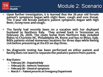 Coronavirus Disease 2019 (COVID-19) - Healthcare Preparedness Table Top Exercise