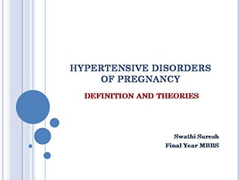 Hypertensive Disorders Of Pregnancy