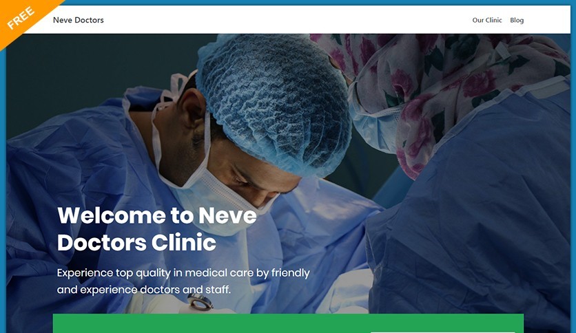 Neve Hospitals and Doctors Free Wordpress