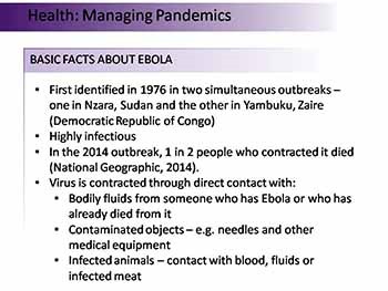 Managing Pandemics