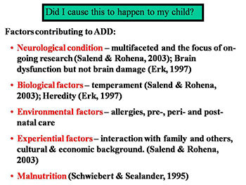 Questions and Answers for Parents of Children with Attention Deficit Disorder