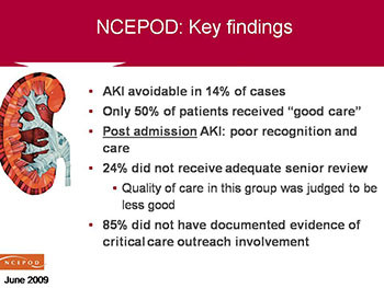 Support For Implementing The Nice Clinical Guideline On Acute Kidney Injury