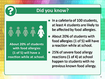 Managing Food Allergies in Schools