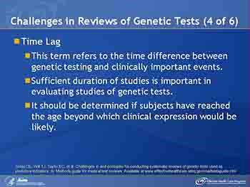 Challenges In And Principles For Conducting Systematic Reviews of Genetic Tests Used As Predictive Indicators