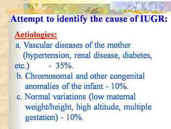 Intrauterine Growth Retardation-Restriction