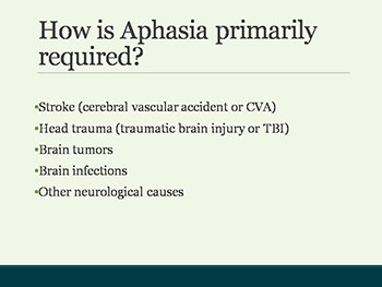 What is Aphasia