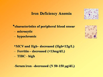 Anemias in Children