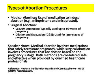 Sexual and Reproductive Health: Abortion and Pregnancy Termination