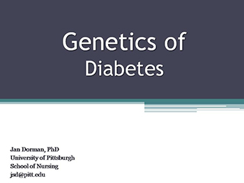 Genetics Of Diabetes