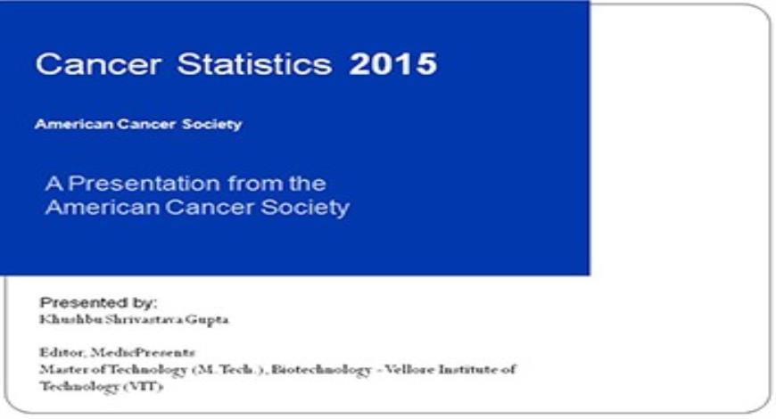 Download Free Medical Cancer statistics 2015 - american cancer society ...