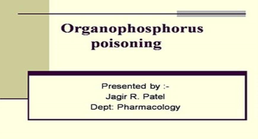 organophosphate poisoning ppt