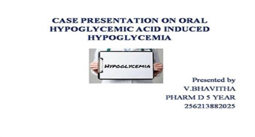 hypoglycemia case study slideshare