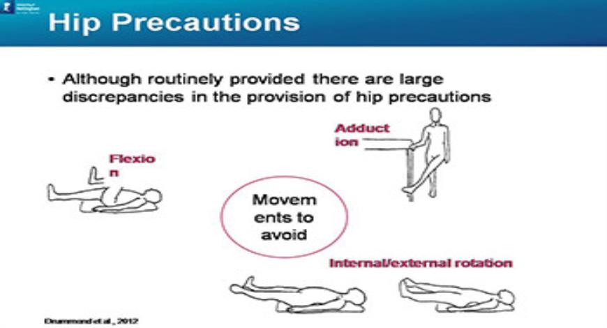 Download Free Medical Hip Precautions After Hip Operation Protocol ...