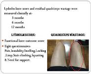 A TIME SERIES STUDY TO FINDOACL RECONSTRUCTION REHABILITATION: “WITH BRACE OR WITHOUT BRACEA TIME SERIES STUDY TO FINDOUT EFFECTIVENESS  OF ACL RECONS PowerPoint Presentation Notes