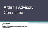 Impact Of Arthritis In The Us PowerPoint Presentation Notes