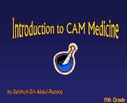 Introduction To Cam Medicine PowerPoint Presentation Notes