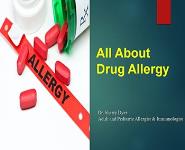 All About Drug Allergy PowerPoint Presentation