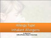 Allergy Type Inhalant Allergens