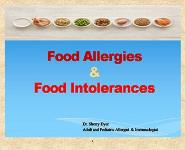 Food Allergies  and Food Intolerances PowerPoint Presentation