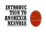 anorexia nerosa PowerPoint Presentation