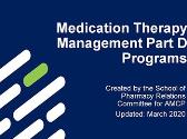 Medication Therapy Management Part D Programs