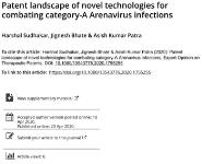 Expert Opinion on Therapeutic Patients – Patient Landscape of Novel Technologies for Combating Category-A Arenavirus Infections Medical Notes