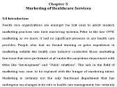 Marketing of Healthcare Services