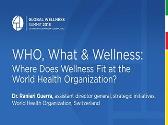 Where does Wellness Fit at the World Health Organization