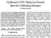 Upliftment of OTC Medicines Towards Innovative Marketing Strategies