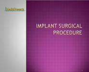 Implant surgical procedure PowerPoint Presentation Notes