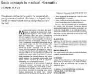 Basic Concepts in Medical Informatics PowerPoint Presentation